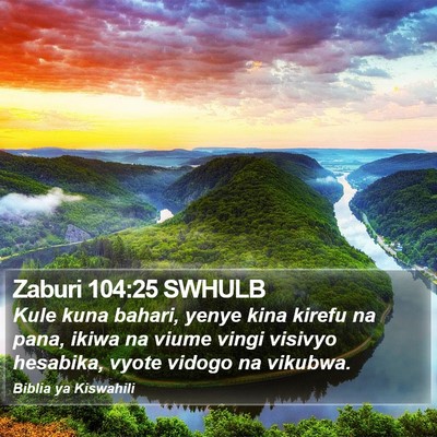 Zaburi 104:25 SWHULB Bible Verse Image