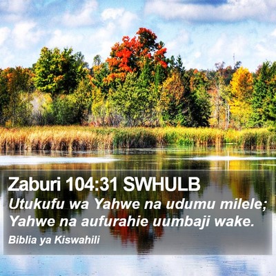 Zaburi 104:31 SWHULB Bible Verse Image