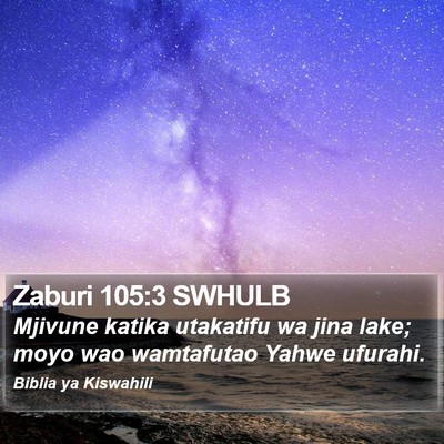 Zaburi 105:3 SWHULB Bible Verse Image