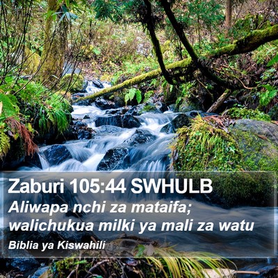 Zaburi 105:44 SWHULB Bible Verse Image