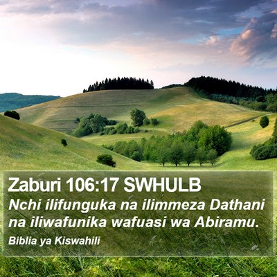 Zaburi 106:17 SWHULB Bible Verse Image