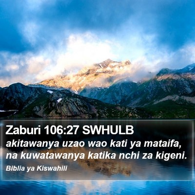 Zaburi 106:27 SWHULB Bible Verse Image