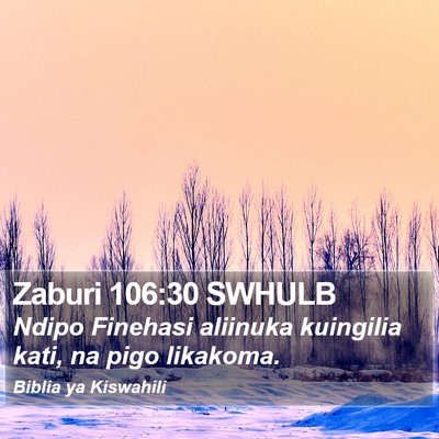 Zaburi 106:30 SWHULB Bible Verse Image