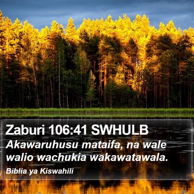 Zaburi 106:41 SWHULB Bible Verse Image