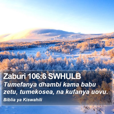 Zaburi 106:6 SWHULB Bible Verse Image