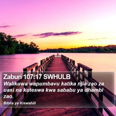Zaburi 107:17 SWHULB Bible Verse Image