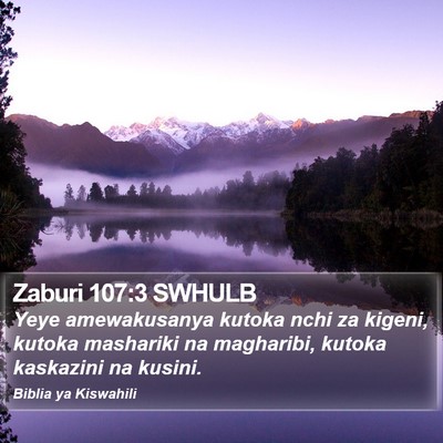 Zaburi 107:3 SWHULB Bible Verse Image