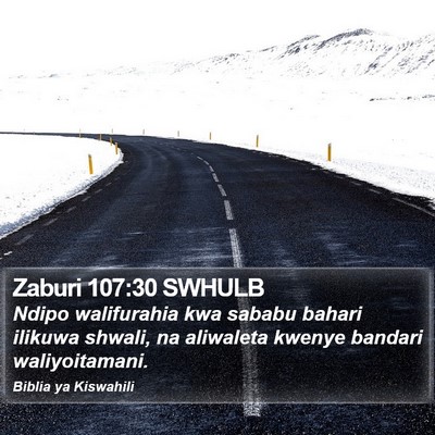 Zaburi 107:30 SWHULB Bible Verse Image