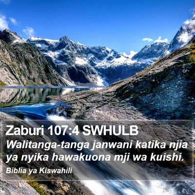 Zaburi 107:4 SWHULB Bible Verse Image