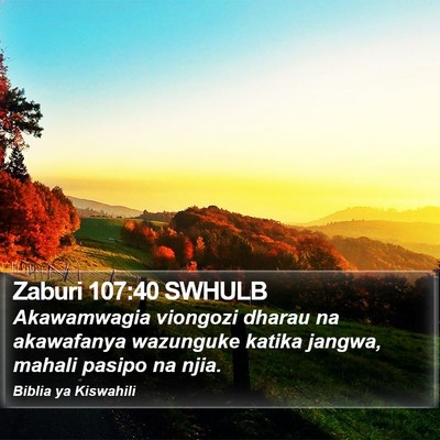 Zaburi 107:40 SWHULB Bible Verse Image