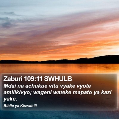Zaburi 109:11 SWHULB Bible Verse Image