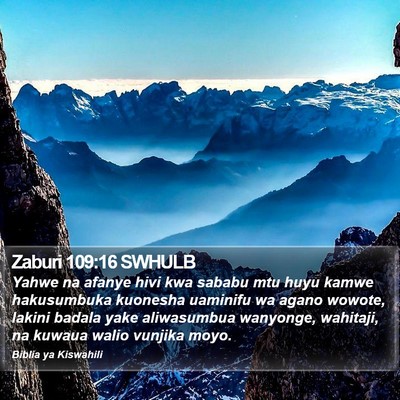 Zaburi 109:16 SWHULB Bible Verse Image