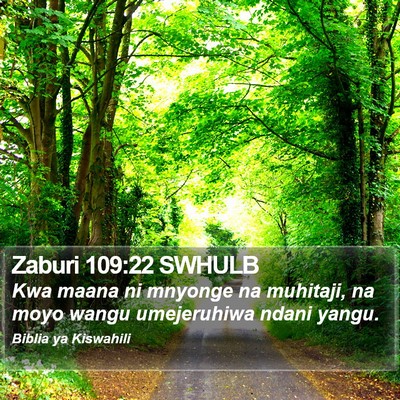 Zaburi 109:22 SWHULB Bible Verse Image