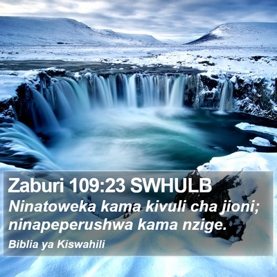 Zaburi 109:23 SWHULB Bible Verse Image