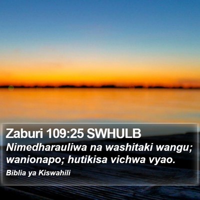 Zaburi 109:25 SWHULB Bible Verse Image