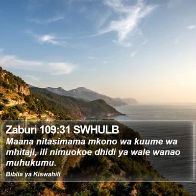 Zaburi 109:31 SWHULB Bible Verse Image