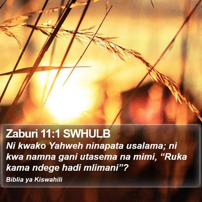 Zaburi 11:1 SWHULB Bible Verse Image