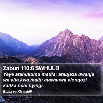 Zaburi 110:6 SWHULB Bible Verse Image