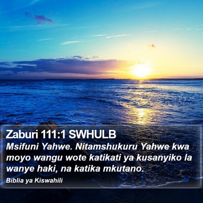 Zaburi 111:1 SWHULB Bible Verse Image