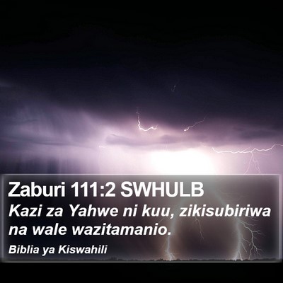 Zaburi 111:2 SWHULB Bible Verse Image