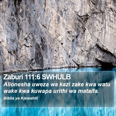 Zaburi 111:6 SWHULB Bible Verse Image