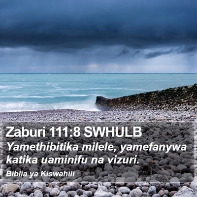 Zaburi 111:8 SWHULB Bible Verse Image