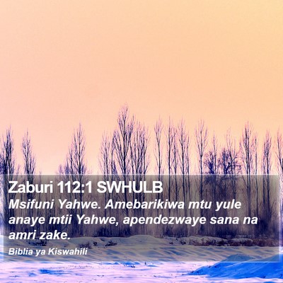 Zaburi 112:1 SWHULB Bible Verse Image