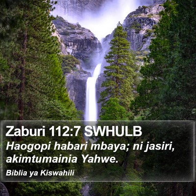 Zaburi 112:7 SWHULB Bible Verse Image
