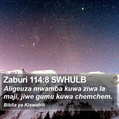 Zaburi 114:8 SWHULB Bible Verse Image