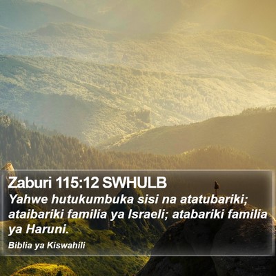Zaburi 115:12 SWHULB Bible Verse Image