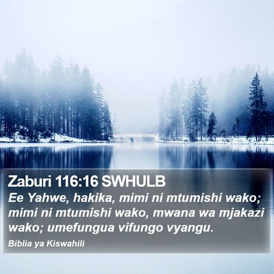 Zaburi 116:16 SWHULB Bible Verse Image