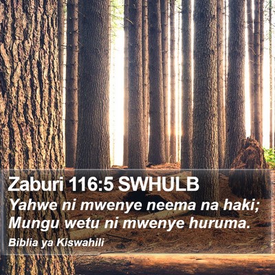 Zaburi 116:5 SWHULB Bible Verse Image