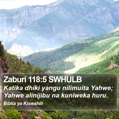 Zaburi 118:5 SWHULB Bible Verse Image