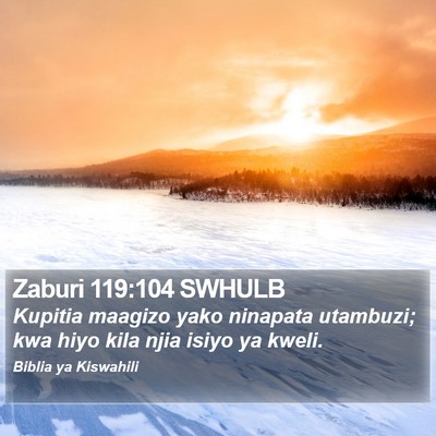 Zaburi 119:104 SWHULB Bible Verse Image