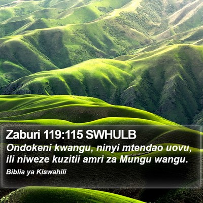 Zaburi 119:115 SWHULB Bible Verse Image