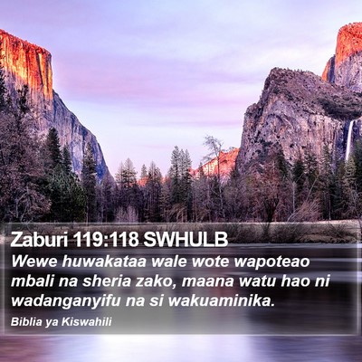 Zaburi 119:118 SWHULB Bible Verse Image