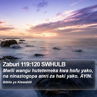 Zaburi 119:120 SWHULB Bible Verse Image