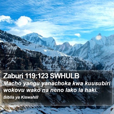 Zaburi 119:123 SWHULB Bible Verse Image