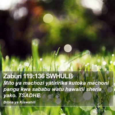 Zaburi 119:136 SWHULB Bible Verse Image