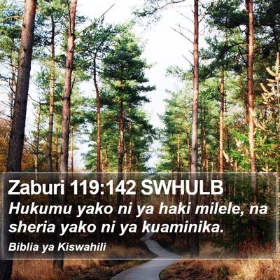 Zaburi 119:142 SWHULB Bible Verse Image