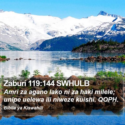Zaburi 119:144 SWHULB Bible Verse Image