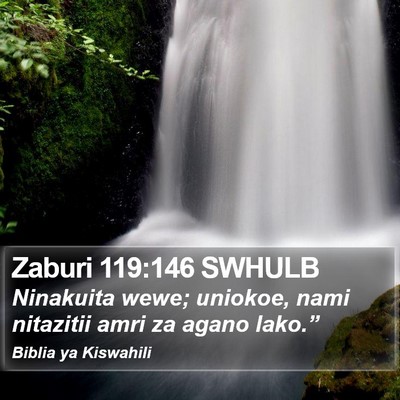 Zaburi 119:146 SWHULB Bible Verse Image