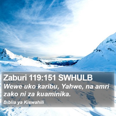 Zaburi 119:151 SWHULB Bible Verse Image