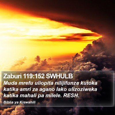 Zaburi 119:152 SWHULB Bible Verse Image