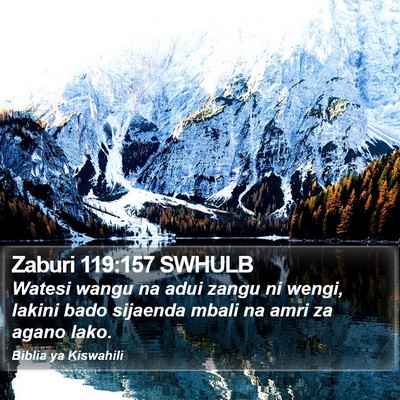 Zaburi 119:157 SWHULB Bible Verse Image