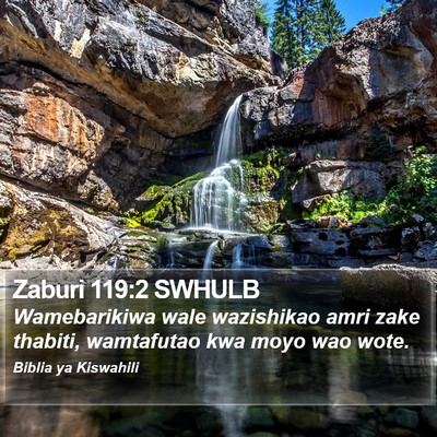 Zaburi 119:2 SWHULB Bible Verse Image