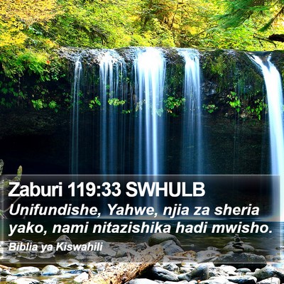 Zaburi 119:33 SWHULB Bible Verse Image