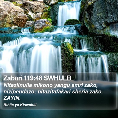 Zaburi 119:48 SWHULB Bible Verse Image
