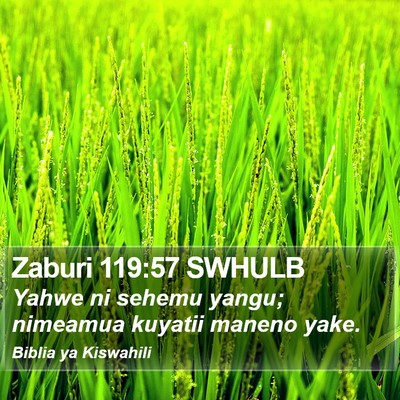 Zaburi 119:57 SWHULB Bible Verse Image