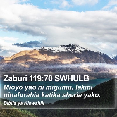 Zaburi 119:70 SWHULB Bible Verse Image